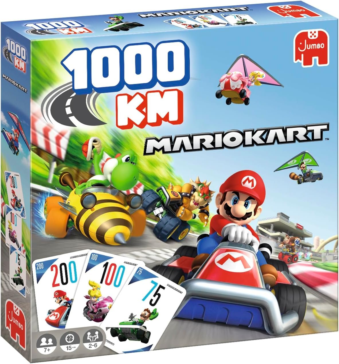 Jumbo - 1000km Mario Kart, Juego de Mesa Infantil, + 7 años