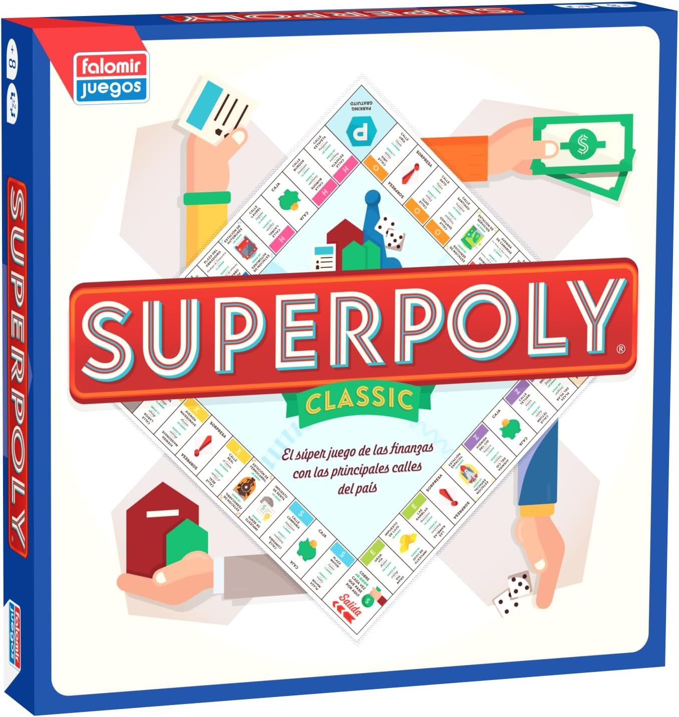 Falomir Superpoly, Juego de Mesa, Clásicos, multicolor (646375)
