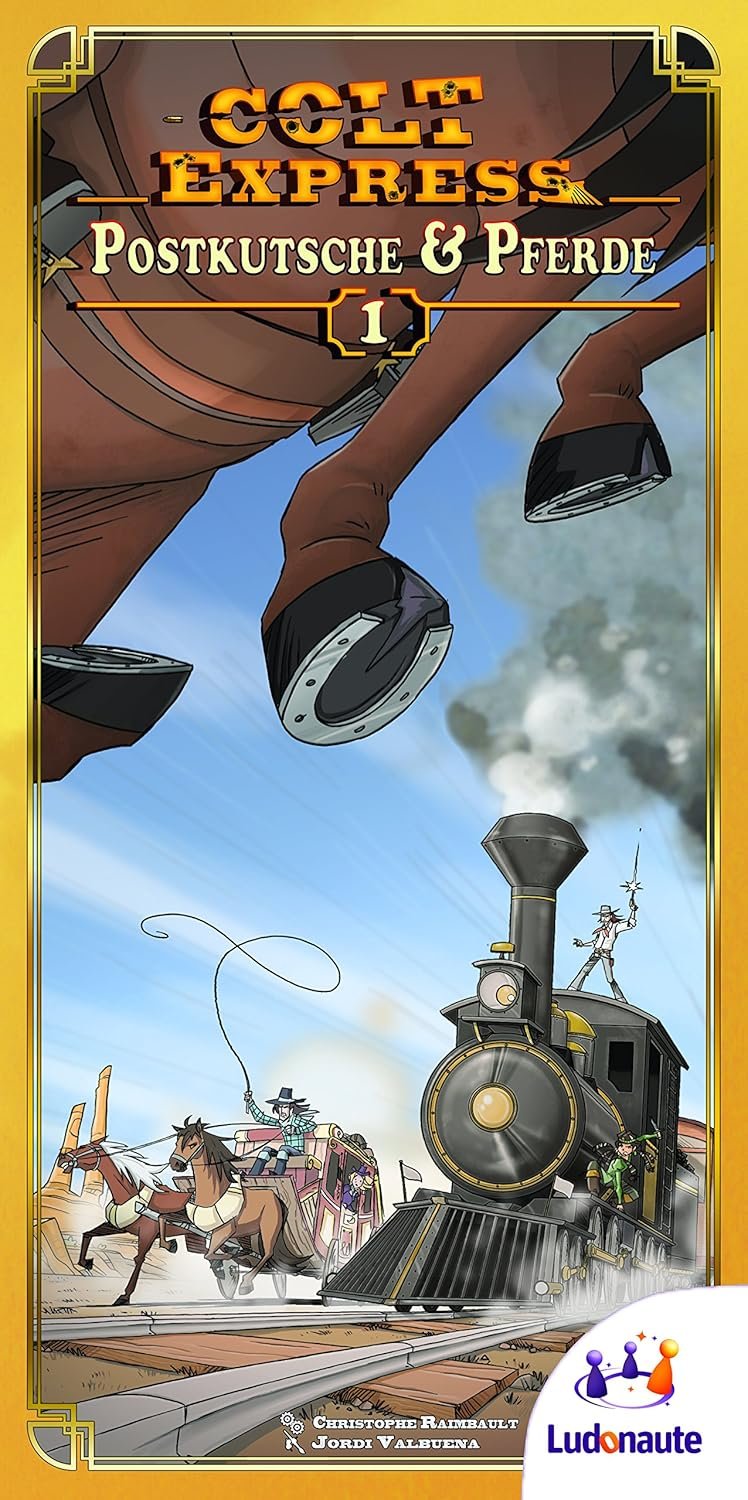 Ludonaute Colt Express - Juego de Mesa: Acción y habilidad, Western, 10+