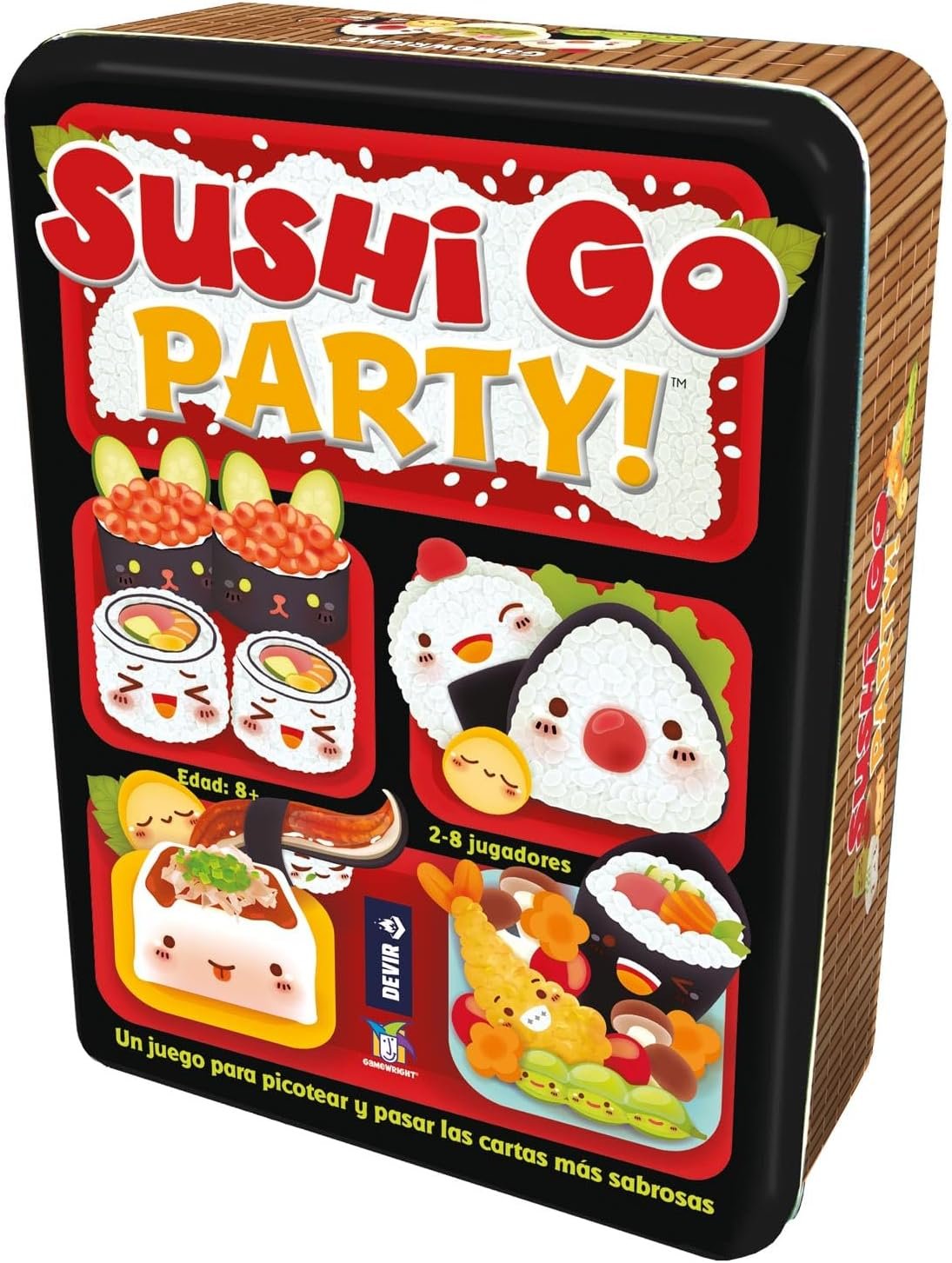 Devir - Sushi Go Party, Juego de Mesa, de Cartas, con Amigos, para Fiestas, 8 años, Edición Expandida del Juego Sushi Go (BGSGPARTY)