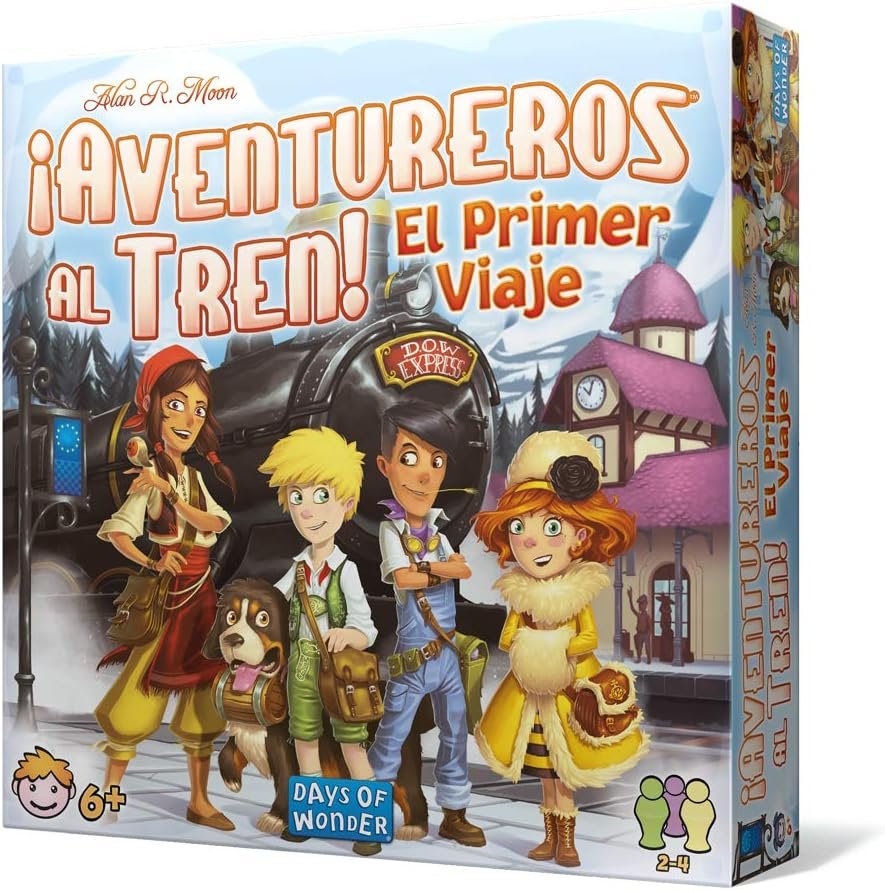 Asmodee ¡Aventureros al Tren! El Primer Viaje, Juego de Trenes Divertido