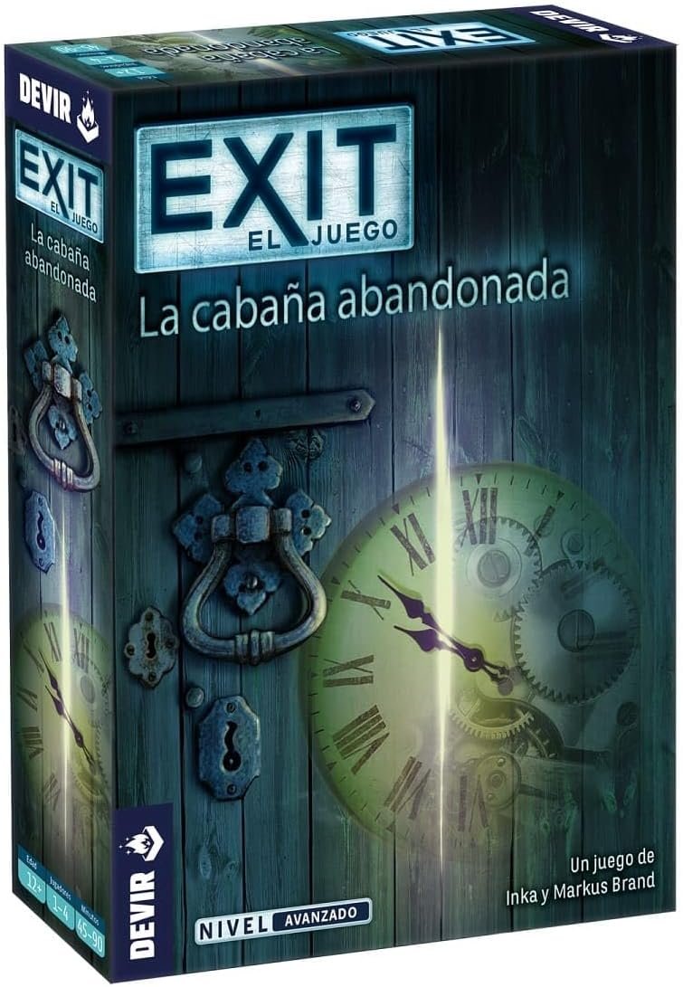 Devir - Exit: La cabaña abandonada, Juego de Mesa en Español para Adulto, con Amigos, Escape Room, de Misterio (BGEXIT1)