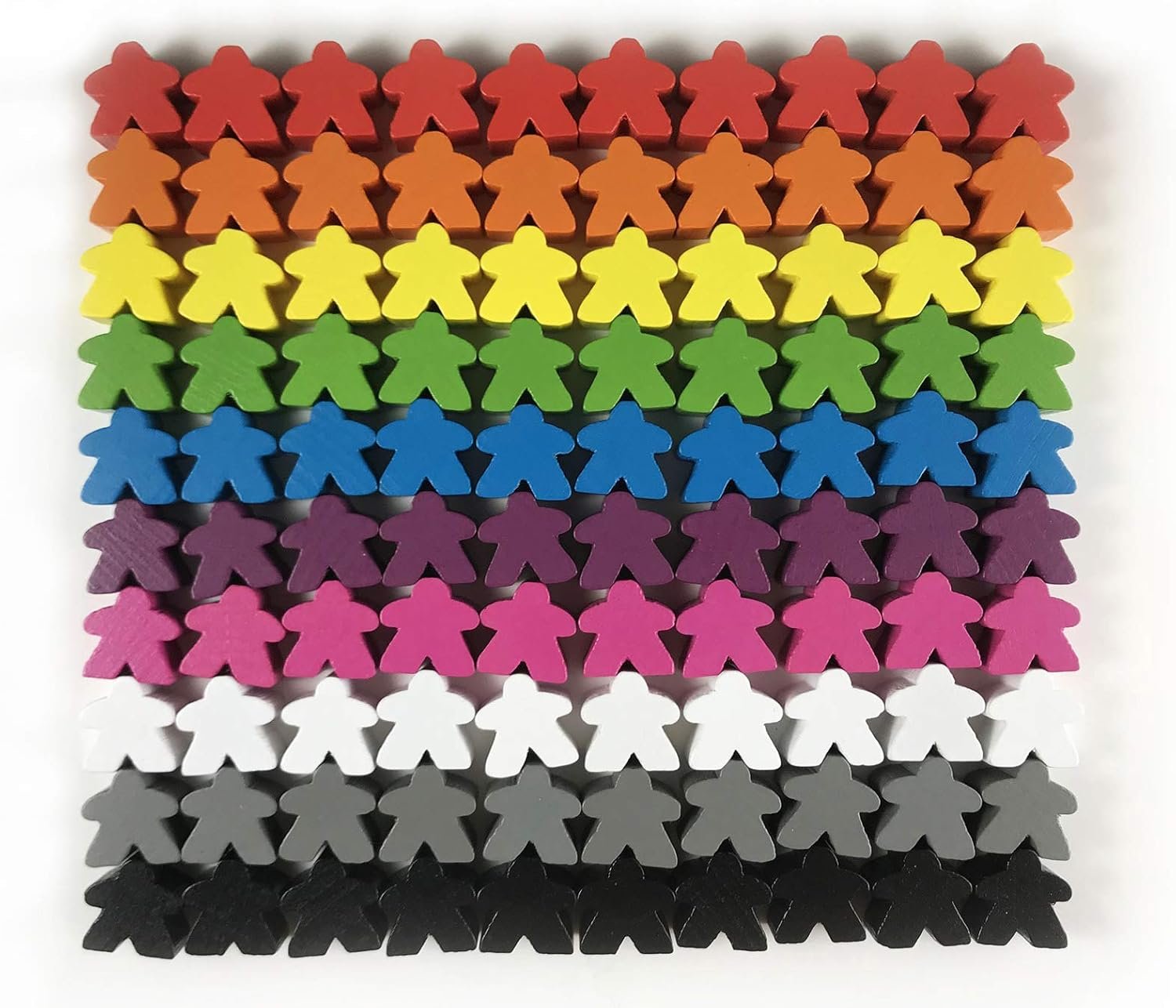 100 Piezas de Madera, Fichas de Juego de Mesa Multicolor, Pieza de Repuesto