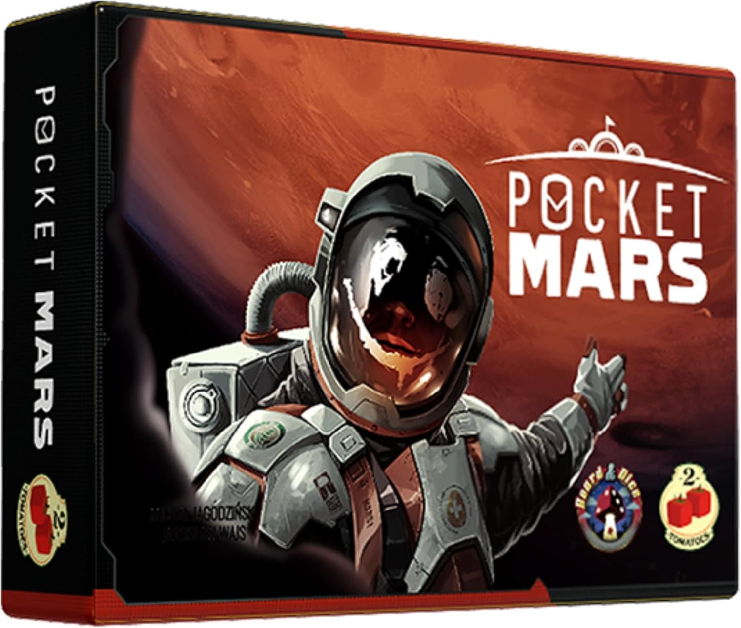 2Tomatoes Games- Pocket Mars | Juego de Mesa de Cartas | Construye una Infraestructura en Marte | 1-4 Jugadores | Español y Francés | Temática: Ciencia-Ficción