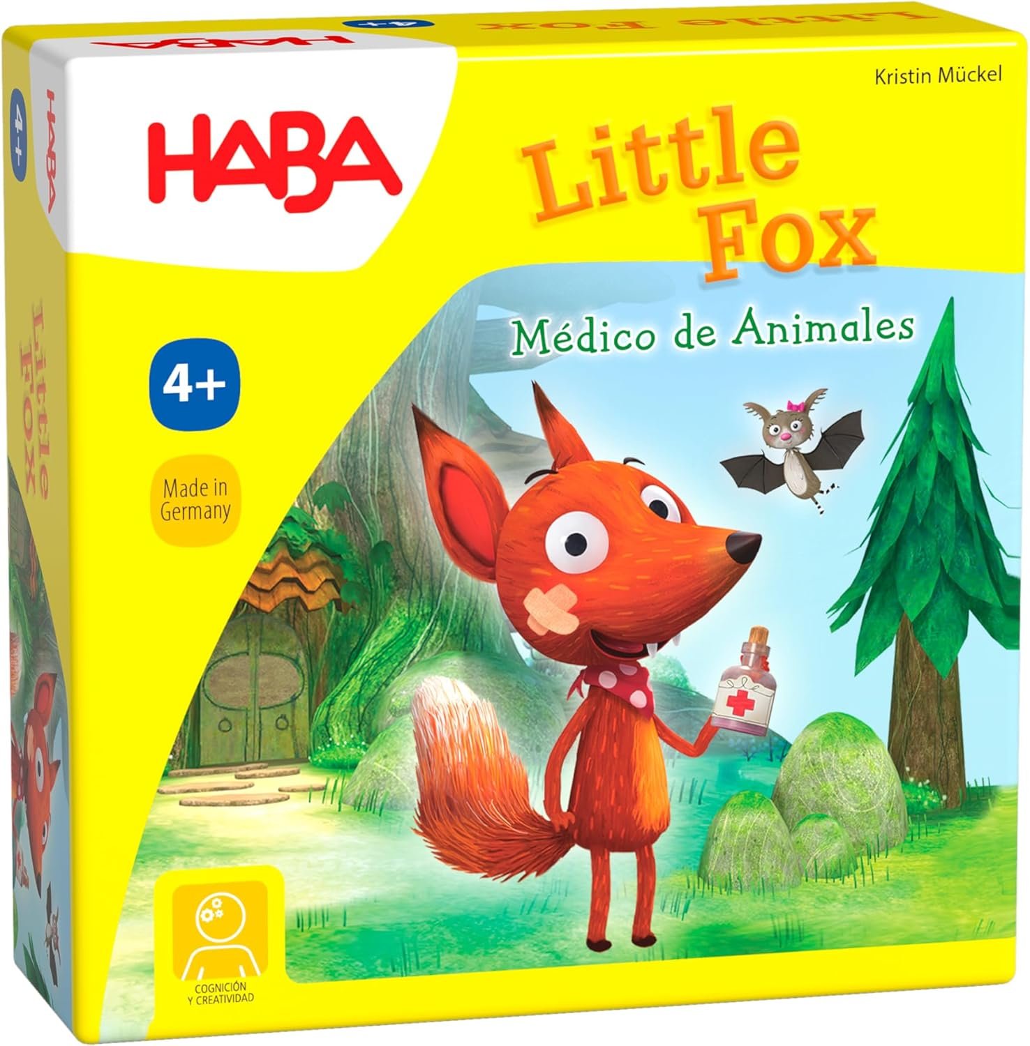 HABA 304071 - Little Fox -Médico De Animales, Juego Infantil de Mesa de Estrategia. Más 5 años
