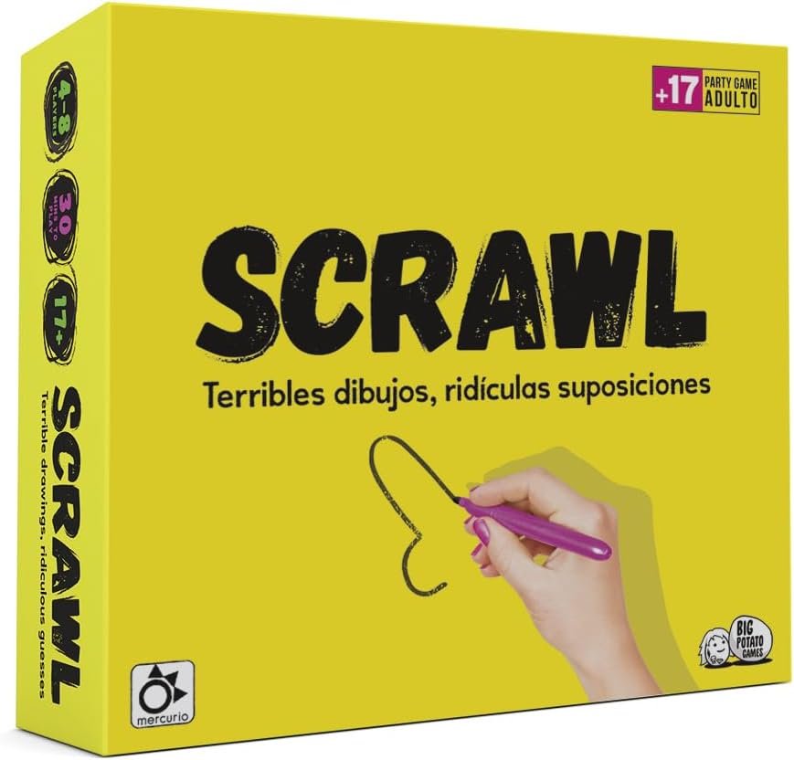 Mercurio Juego de Mesa Scrawl (BP0003), a partir de 8 años.