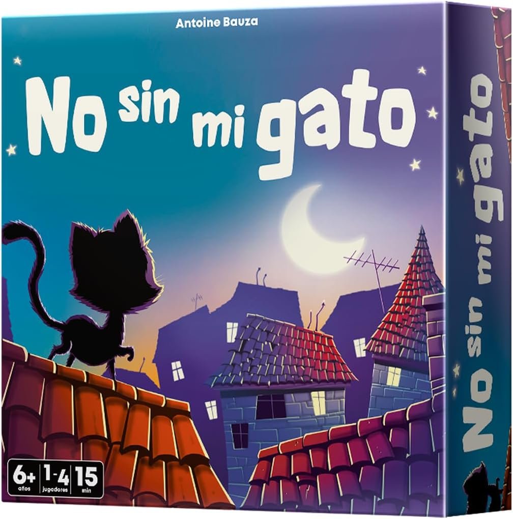 Asmodee No sin mi Gato, Juego de Mesa de Estrategia y Laberintos
