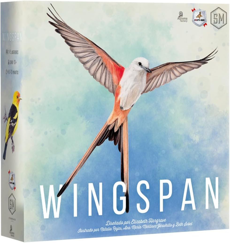 Maldito Games - Wingspan – Juego de Mesa de Aves y Ornitología, Cartas estratégicas para familias y Jugadores, partidas de 1 Hora, Ciencia y Naturaleza | Edición española