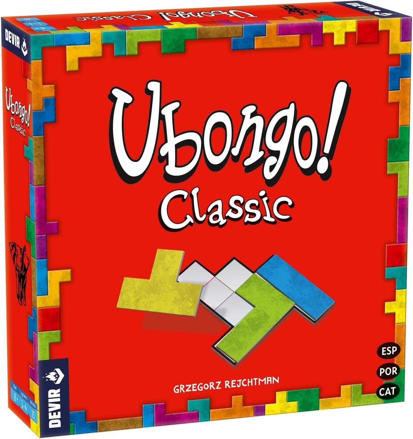 Devir - Ubongo, Juego de Mesa con Amigos para Fiestas, 8 años (BGUBON)
