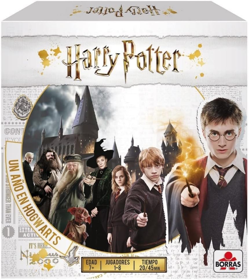 Borras - Juego de Mesa Harry Potter un Año en Hogwarts. 4 Modos de Juego Distintos. Recomendado para Fans de la Saga y a Partir de 7 años (18357)