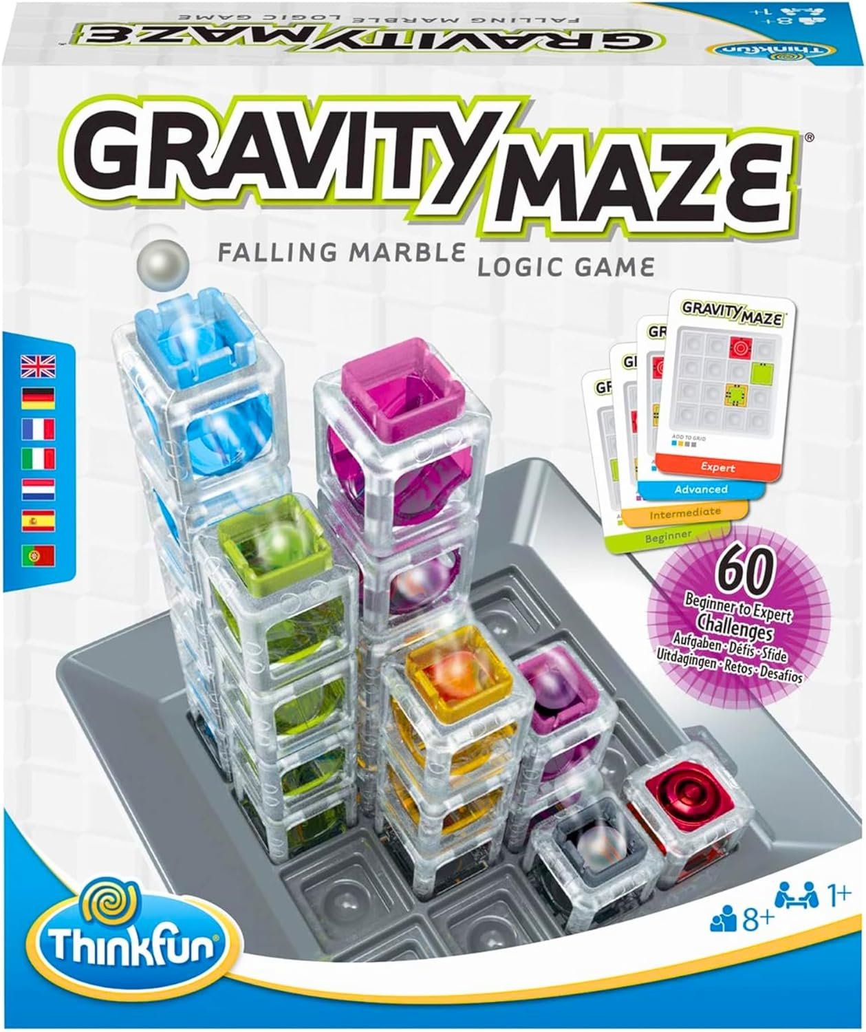 ThinkFun - Gravity Maze, Juego de lógica +8 años, desafío para Resolver
