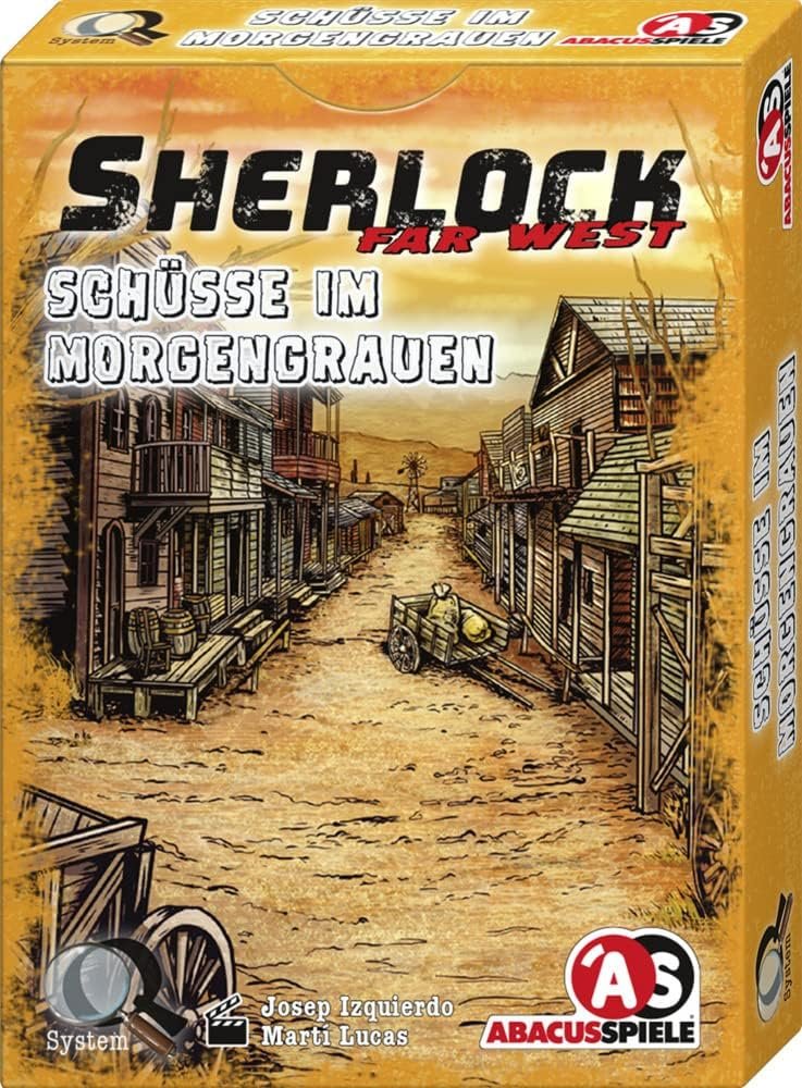 ABACUSSPIELE 48205 - Sherlock Far West - Disparos al Amanecer, Juego de Cartas Krimi