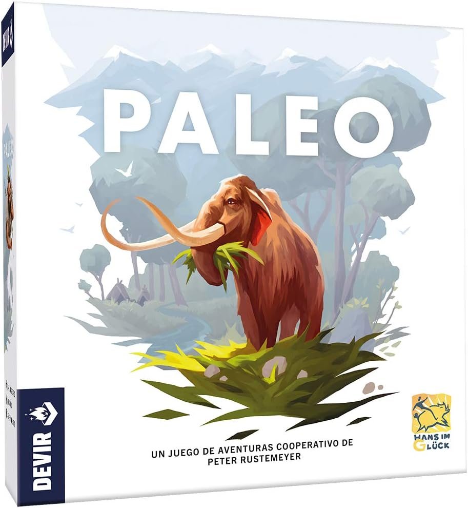 Devir - Paleo, Juego de Mesa Cooperativo, Estrategia en la Prehistórica, 2-4 Jugadores, 10+ Años (BGPALSP)