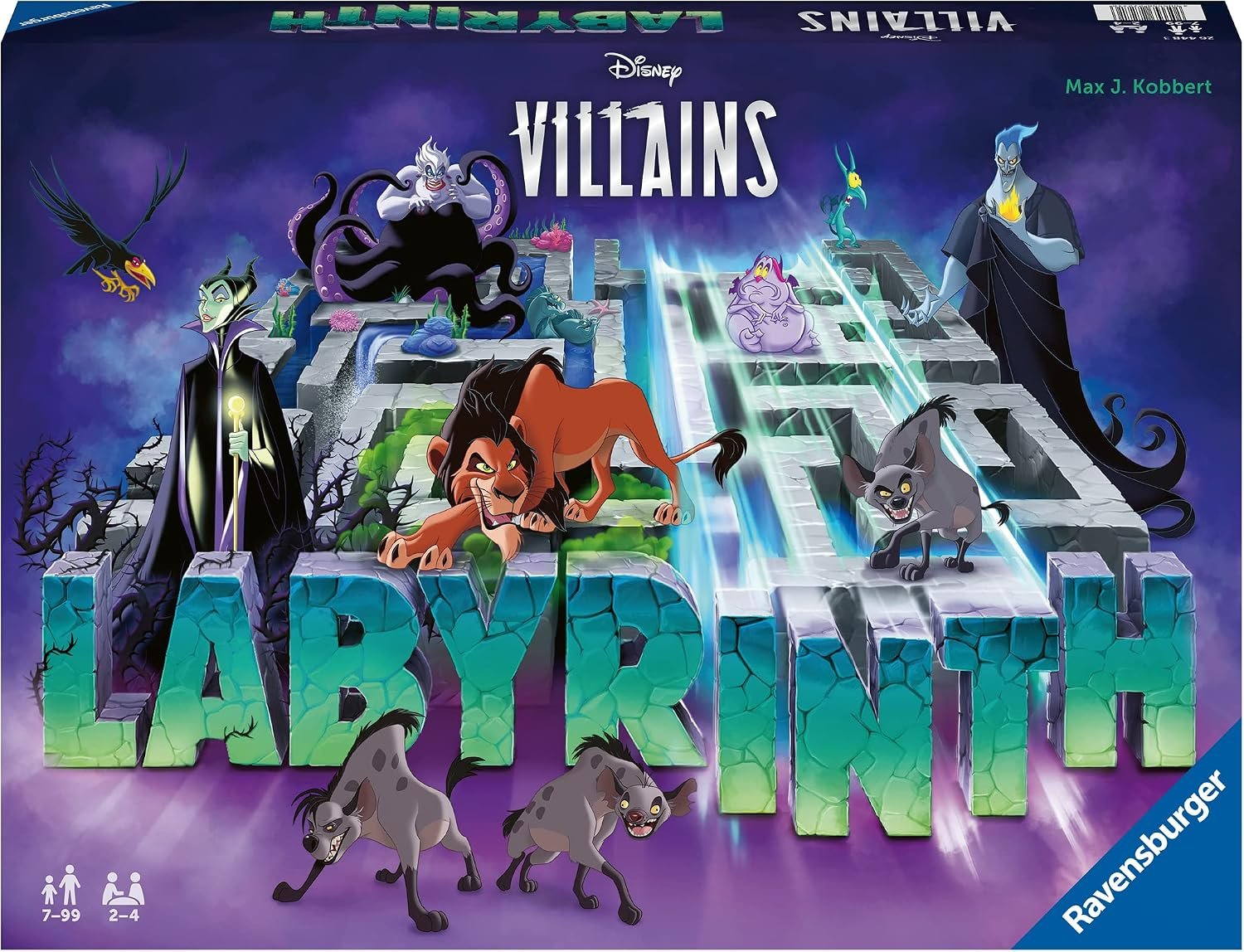 Ravensburger - Laberinto Oscuro Villanos Disney | Juegos de Mesa Niños 7 Años o Más | Laberinto Juego de Mesa Disney | 2 a 4 Jugadores | Juego Familia | Versión Español