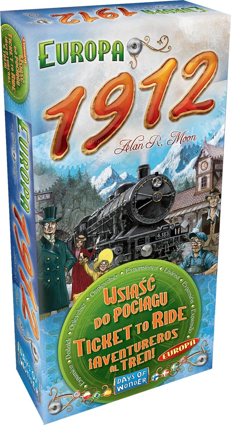 Days of Wonder Aventureros al Tren Europa 1912, Expansión, Juego de Mesa