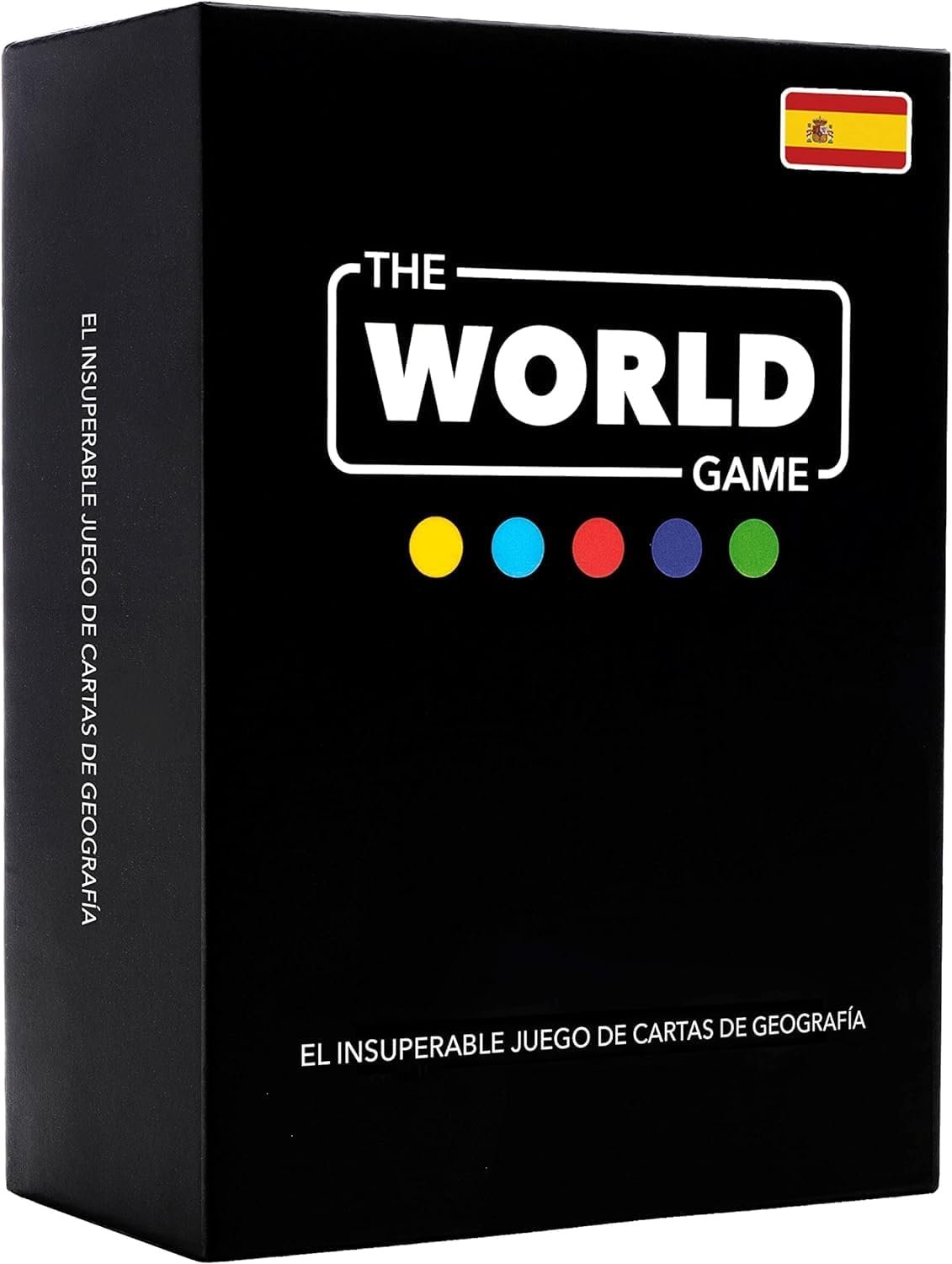 The World Game - Juego de Mesa de Geografía Educativo para Niños de 8 Años o Más - 194 Cartas de Países, Capitales y Banderas del Mundo - Regalo Familiar - Mapa Mundi Incluido - En Español