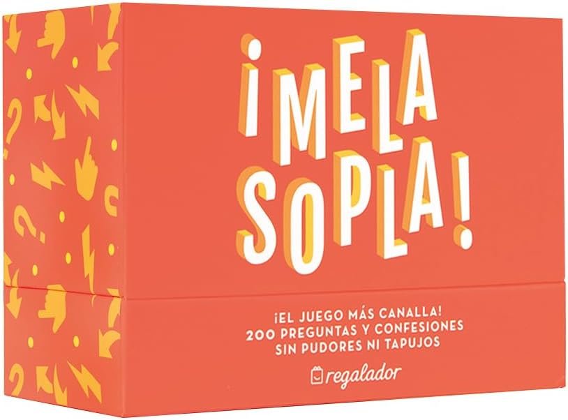 Juegos de Mesa Adultos ME LA SOPLA | Juego de Cartas para canallas sin tapujos | Preguntas y Confesiones Divertidas | Regalos Originales para Amigos | Diseñado por Hellofun! | 4 Jugadores | +18