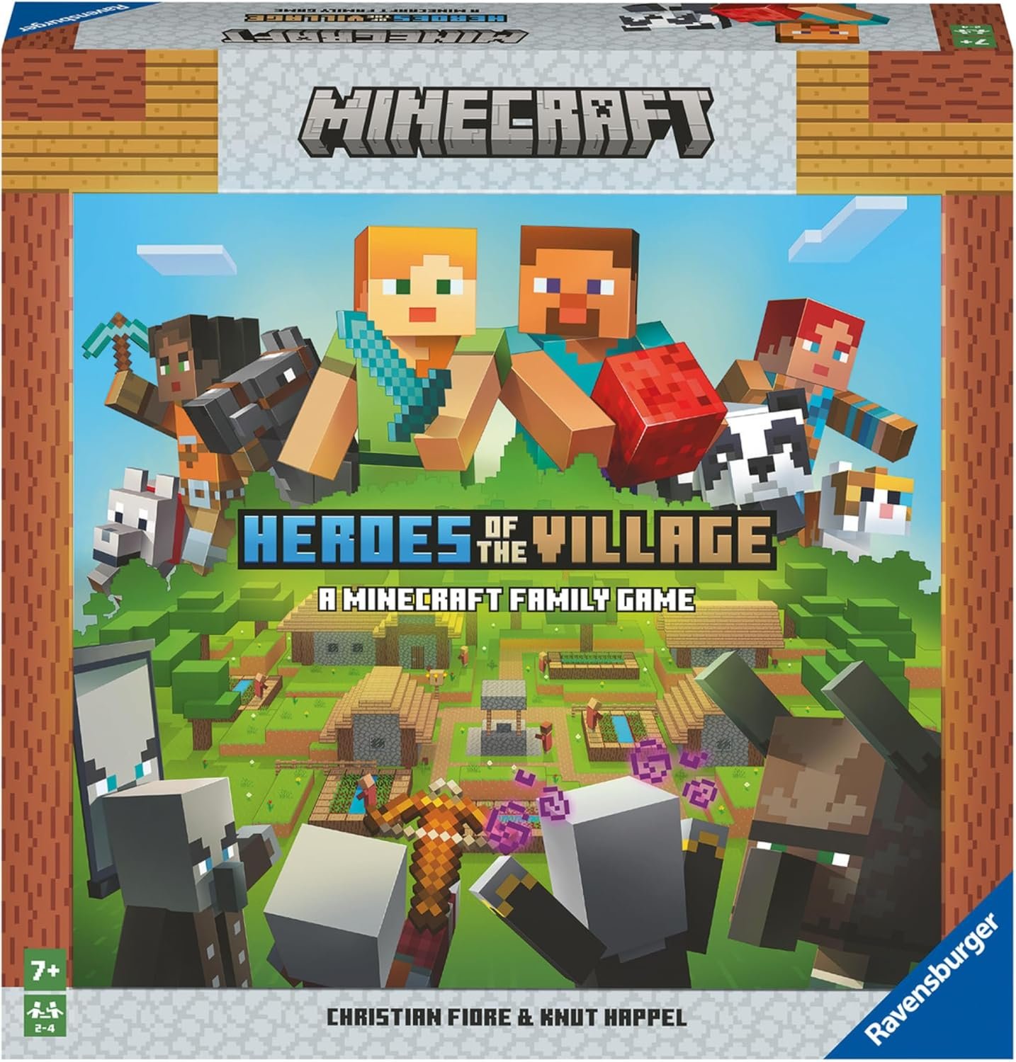 Ravensburger - Minecraft Heroes of The Village, Juego 7+, 2-4 Jugadores