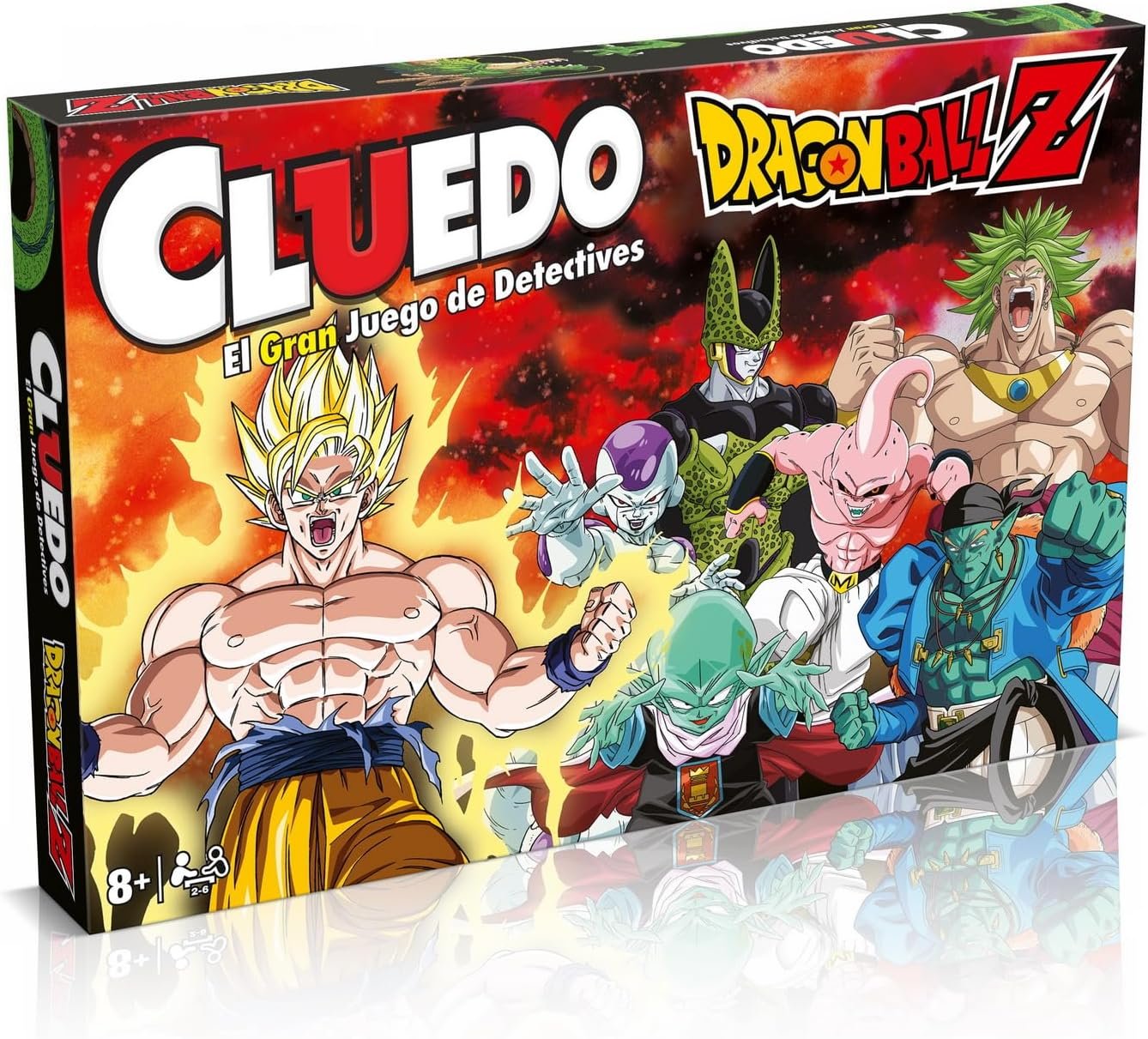 Winning Moves Cluedo Dragon Ball Z - Descubre Los Secretos De La Serie para 2-6 Jugadores, Juegos de Mesa niños 8 años y para Fans de Dragon Ball Z, Juegos de Mesa cluedo Juego de Mesa