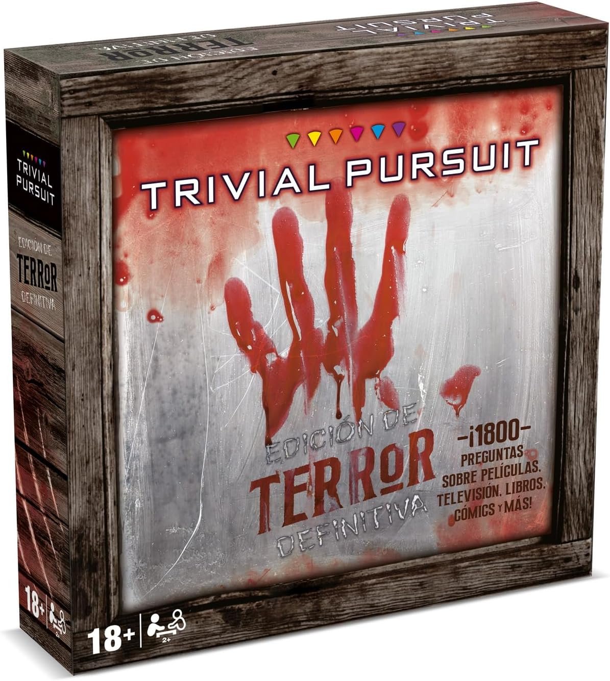 Winning Moves Trivial Pursuit Terror - Juegos De Mesa Adulto, Juego para 2+ Jugadores, Juego De Quiz, Trivia para Los Amantes De La Groza