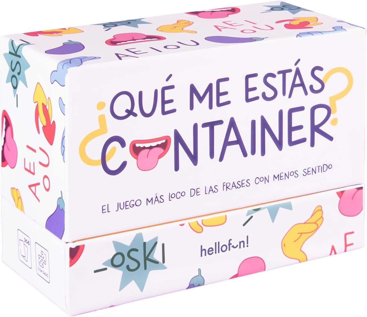 HELLOFUN Juego Mesa Qué Me Estás Container