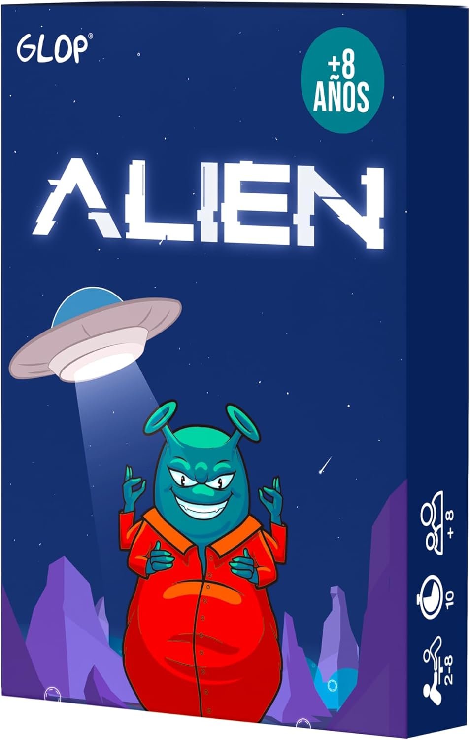 Glop Alien, Juegos de Mesa Adulto y Niños +8 años, Juegos de Cartas