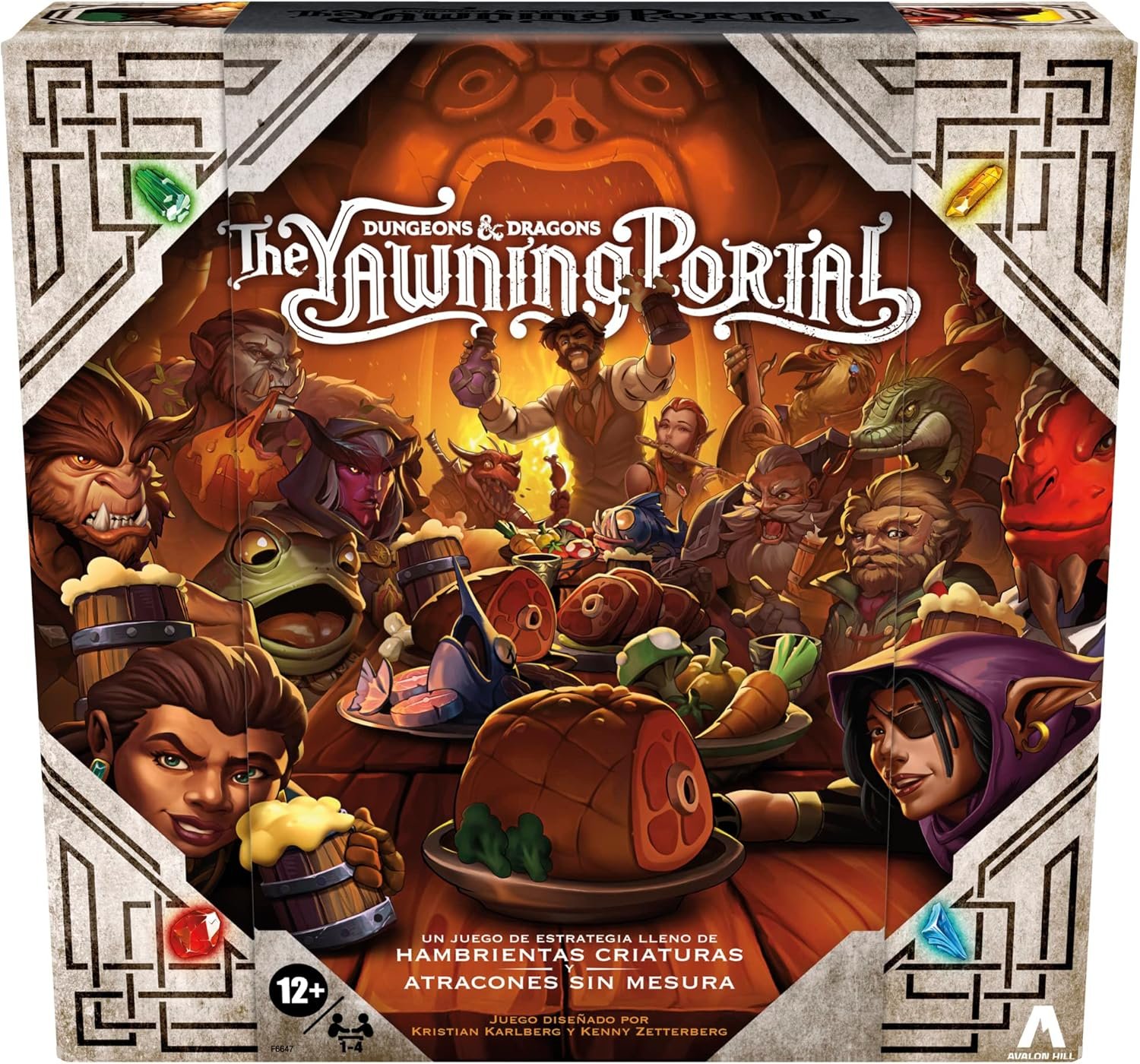 Hasbro Gaming Juego Dungeons and Dragons, El Portal Bostezante, Juego de Mesa de Estrategia D and D para 1 a 4 Jugadores, para familias, a Partir de 12 años, Multicolor