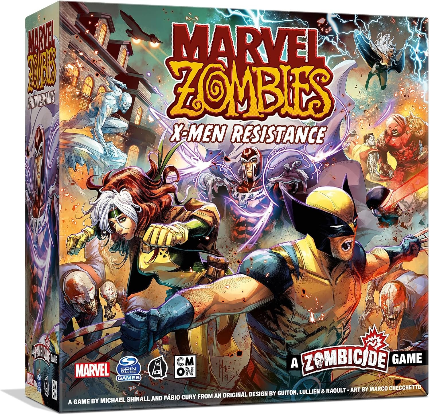 CMON, Marvel Zombies, Un juego de Zombicide: X-Men Resistance, ¡Da rienda suelta a los superhéroes de X-Men para detener el apocalipsis zombi! Juego de estrategia cooperativa, a partir de 14 años, 1-6