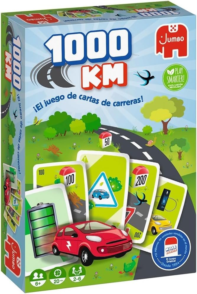 Jumbo 1000km - Juego de Cartas Familiar - A Partir de 6 años