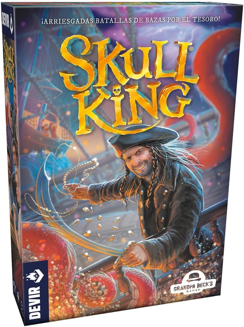 Devir - Skull King, Juego de Cartas Divertido con Amigos para 8 años (BGSKUSP)