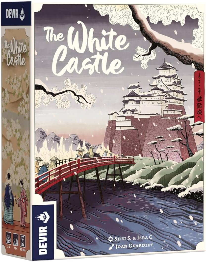 Devir - The White Castle, Juego de Mesa de Estrategia, Temática Japonesa, con Modo Juego Solitario, a Partir de +12 | Edición Multilingüe (Castellano, Italiano, Portugués y Catalán)