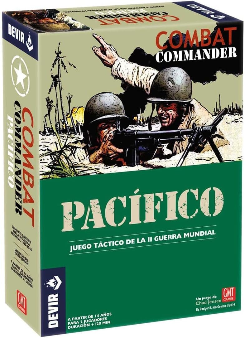 Devir - Combat Commander Pacífico, Juego de Mesa, Juego de Mesa de Estrategia, Juego con Amigos, Juego de Mesa 12 Años