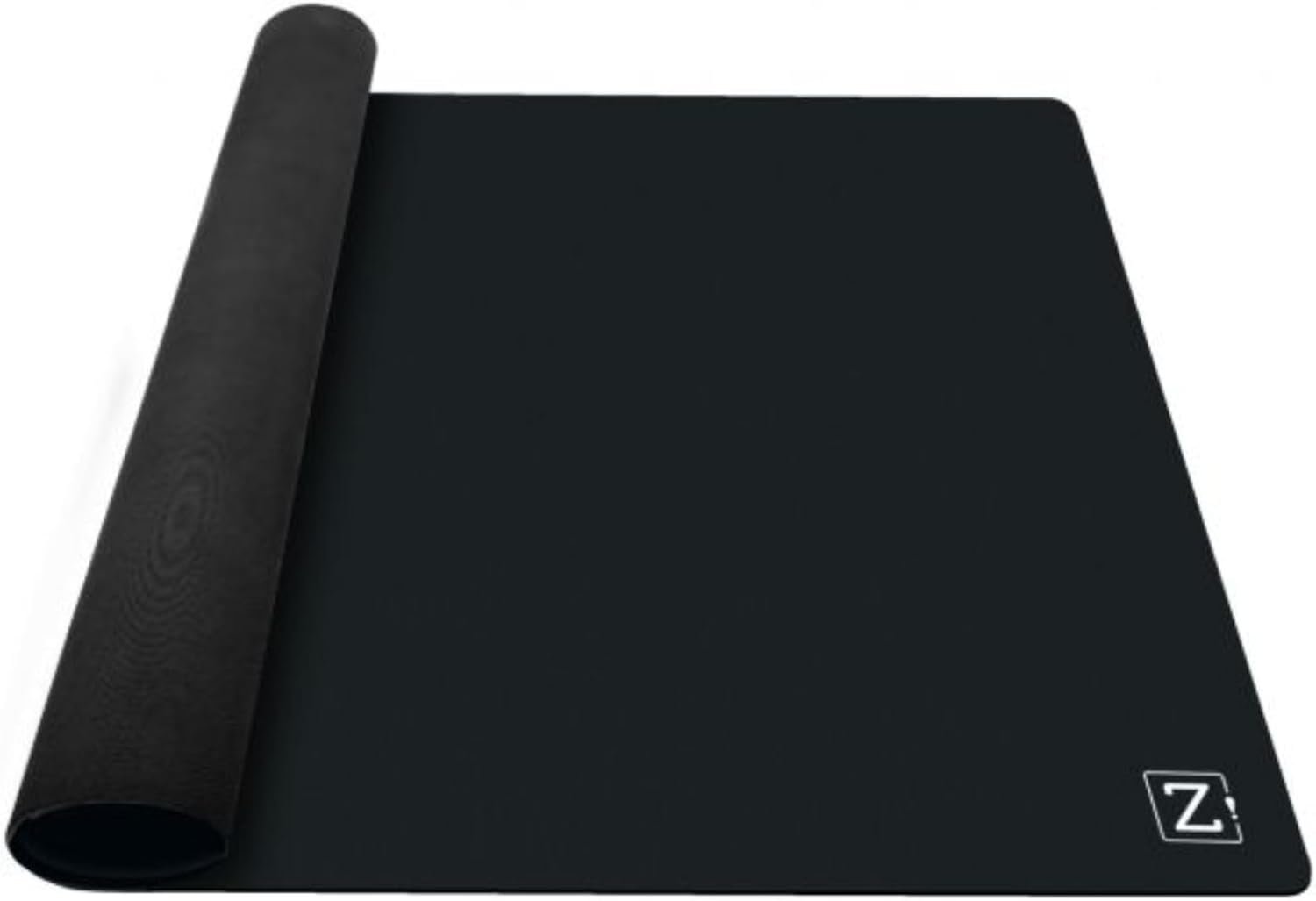 ZACATRUS Tapete Mini Negro de Neopreno, 90 cm x 60 cm, Mini Antracita, Tapete de Juegos de Mesa, Antideslizante, Tapete de Cartas, Enrollable