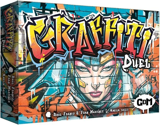 GDM - Graffiti Duel - Juego de Mesa - Medium Strategy Game - Exclusivo 2 Jugadores - A Partir de 10 años. 20 min.