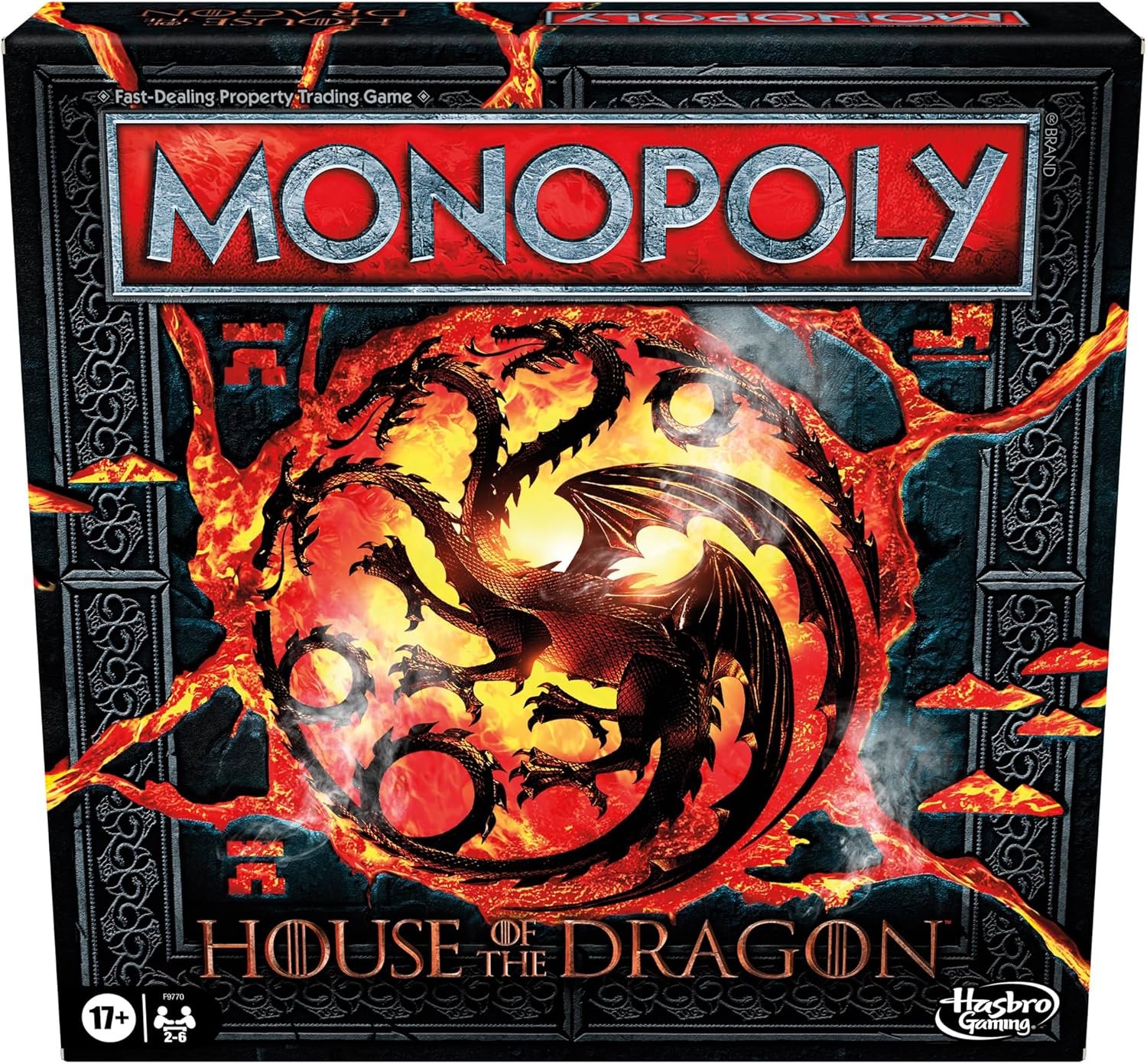 Monopoly Edición House of the Dragon - Juego de mesa basado en la serie, para mayores de 17 años, 2 a 6 jugadores, exclusivo en Amazon