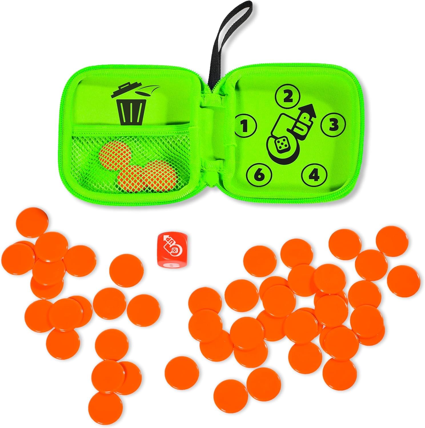 TOMY Game 5 Up - Juego de dados súper adictivo - Juegos de viaje de 2 a 4 jugadores - Juegos familiares divertidos para niños y adultos - Juegos de mesa para los 6 años y más - Regalos de cumpleaños y