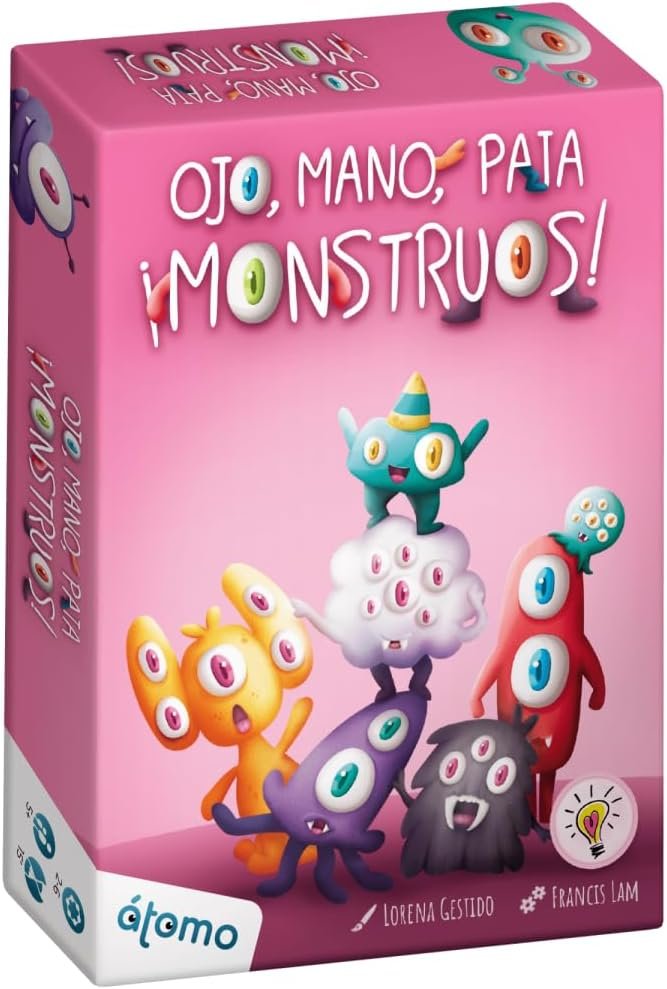 Atomo Games Ojo, Mano, Pata ¡Monstruos! Juego DE MATEMÁTICAS +5 AÑOS para Trabajar LA ATENCIÓN