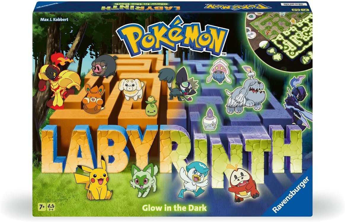 Ravensburger - Laberinto Pokemon, Juegos de Mesa Niños 7 Años o más, 2-4 Jugadores, Regalo Niño 7 años, Juegos de Mesa Familia, Versión en Español