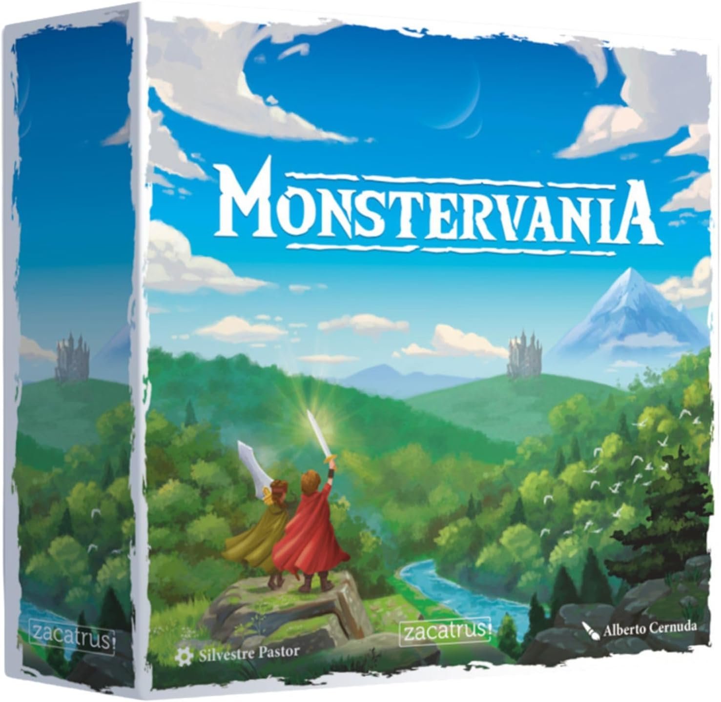 Monstervania, Juego de Mesa, Cooperativo, Narrativo, Familiar, 1-2 Jugadores, Divertido, Fantasía, Espada y Brujería, Aventuras, Crawler, Idioma Español, Edad +8 Años