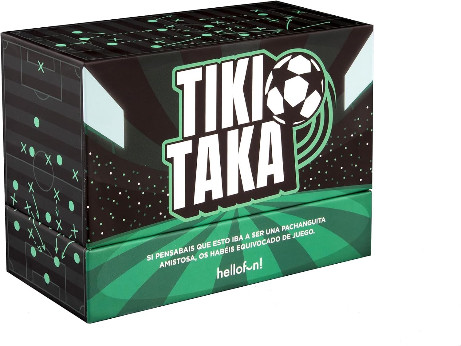 Hellofun! Juego de Mesa Fútbol Tiki Taka | Juego de Cartas para futboleros/as | Regalos para Fans del fútbol | Una Idea 4 Jugadores | Duración: 30 min | +14