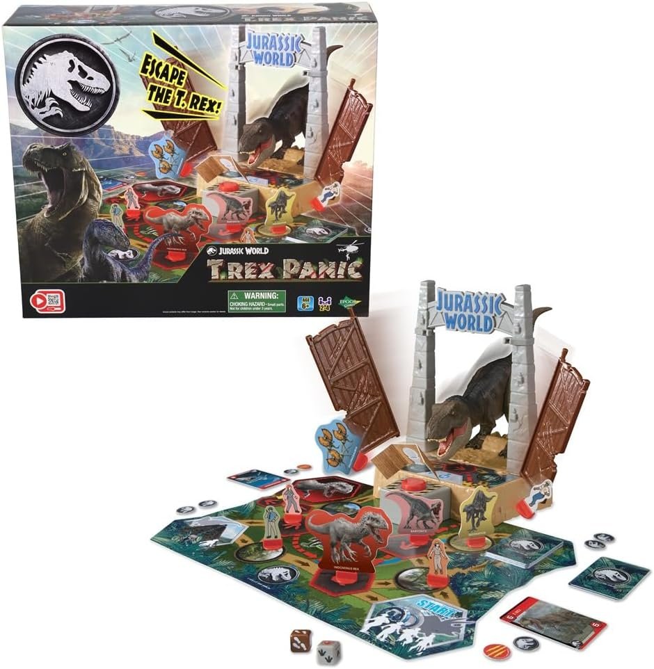 EPOCH Games - 7514 Jurassic World T-Rex Panic - Juego de Acción