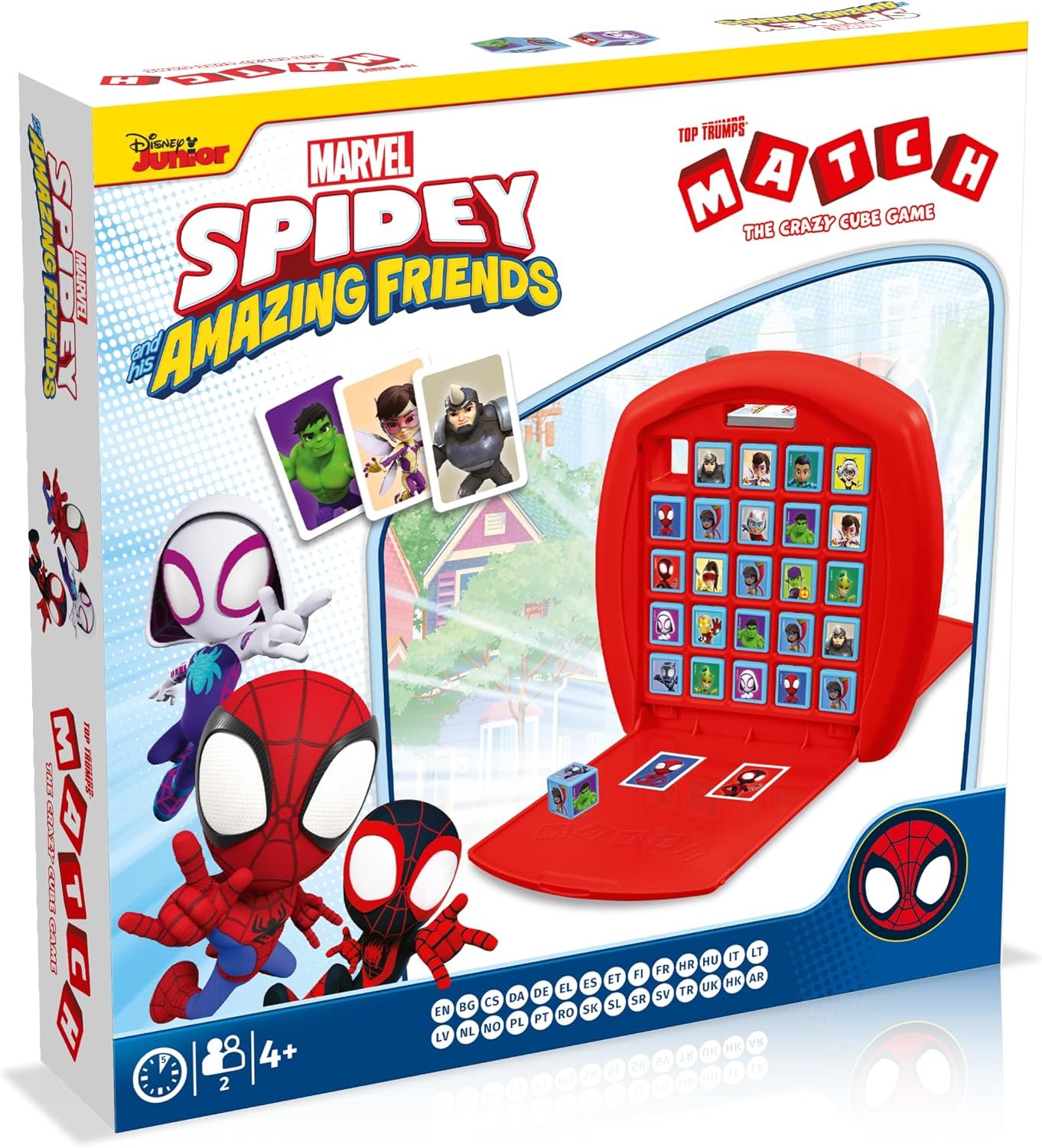 Top Trumps Match Juego De Mesa Spidey y su superequipo - Juegos Infantiles Spidey - Juego De Memoria 4 Años + para 2 Jugadores