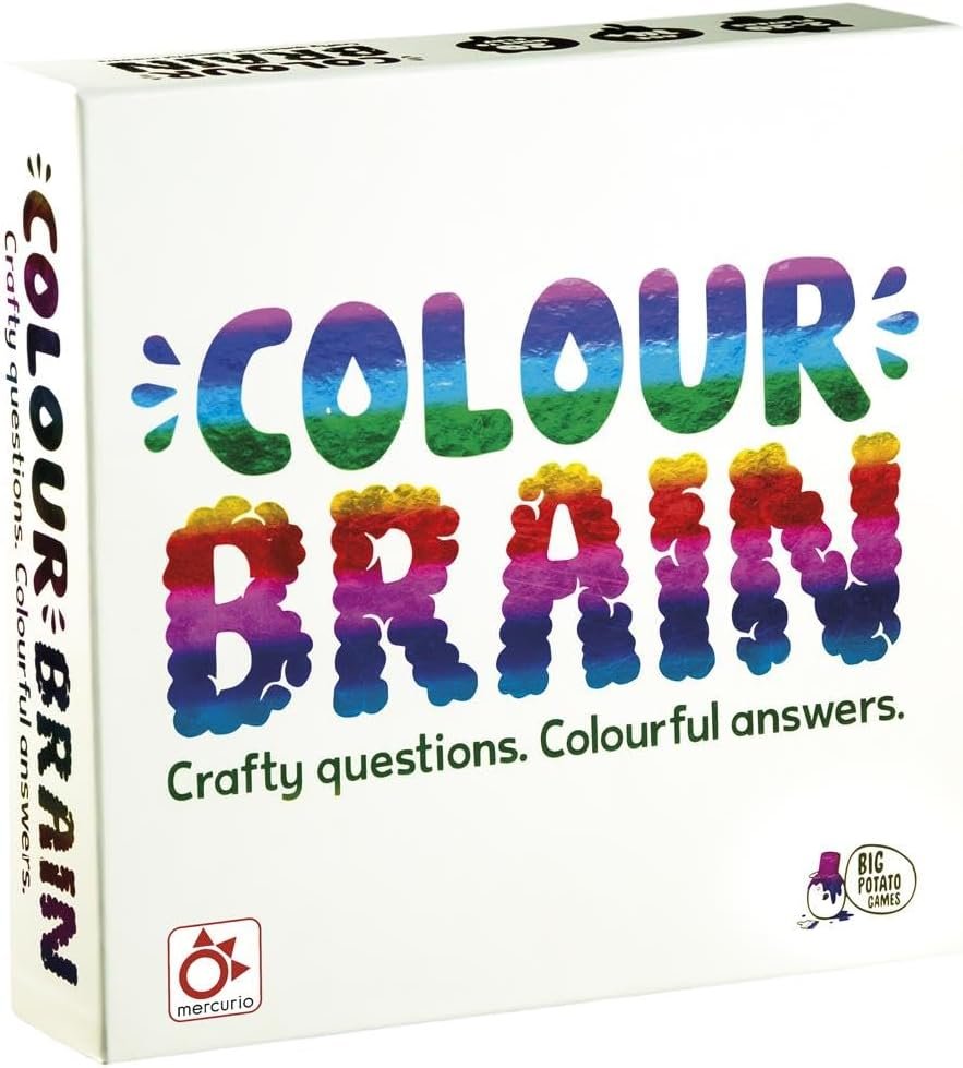Mercurio - Colour Brain - Divertido Juego de Preguntas con Cartas - para Jugar en Equipos o Individualmente - hasta 20 Jugadores - para Reuniones Familiares y de Amigos - A Partir de 14 Años