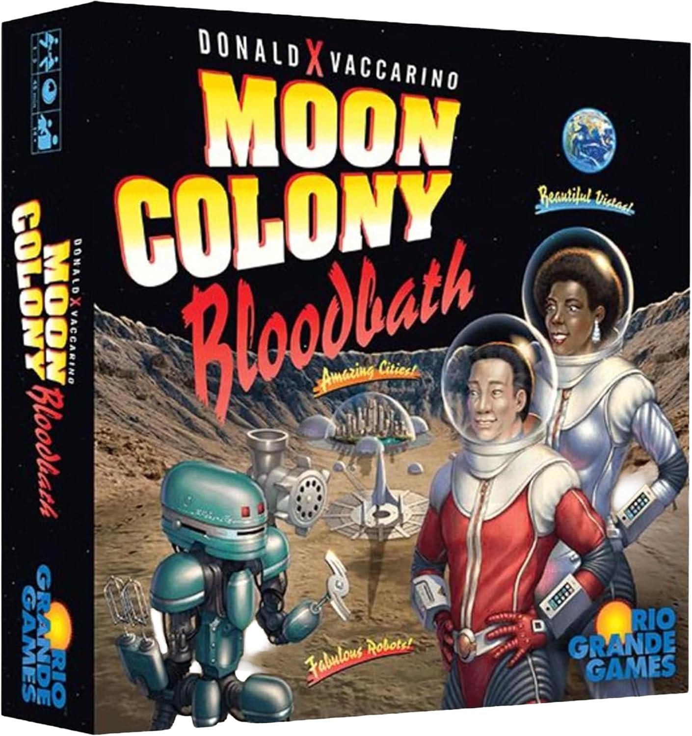 Juego de cartas de estrategia Moon Colony Bloodbath, de 1 a 5 jugadores, juego de mesa de construcción de motores (para mayores de 14 años)