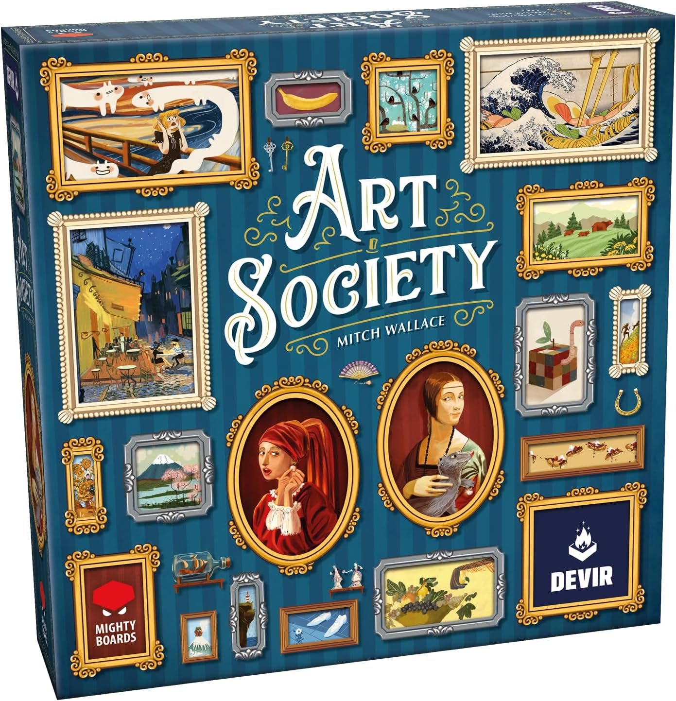 Devir - Art Society, Juego de Mesa, Juego Familiar, Juego de Arte, 10 años (BGARTPS)