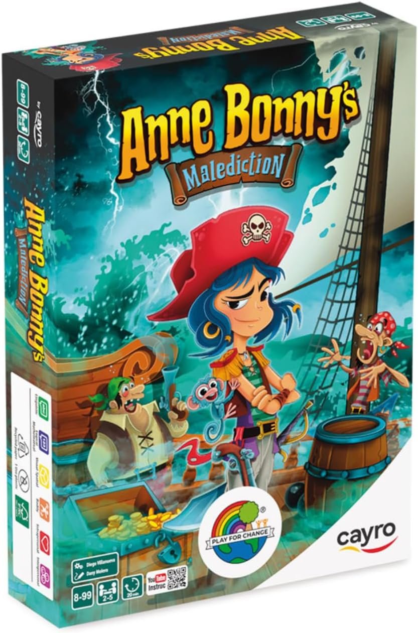Cayro - Anne Bonnie's Malediction - Juego de Mesa - Aventura Pirata - Juego de Estrategia - 2 a 5 Jugadores - Diversión en Familia