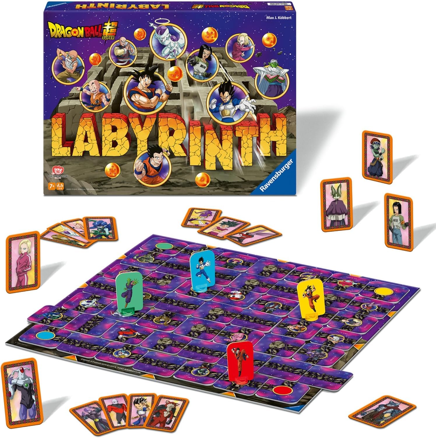 Ravensburger - Labyrinth Dragon Ball, Juego de Mesa +7 años, 2-4 Jugadores
