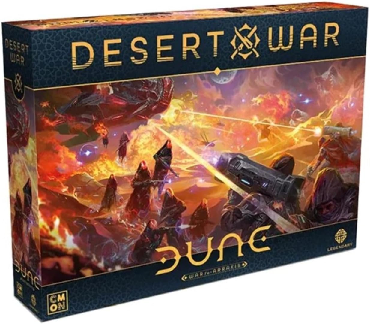 CMON Dune: War for Arrakis - Desert War Expansion - Juego de mesa en miniatura a partir de 14 años - 2-4 jugadores - Tiempo de juego de 2 horas