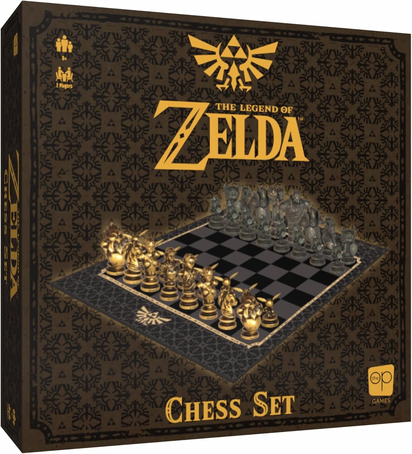 USAopoly The Legend of Zelda Collector's Chess Set – Juego de Estrategia – para Fans de Zelda – 2 Jugadores | 60+ Min | A Partir de 8 Años – Inglés