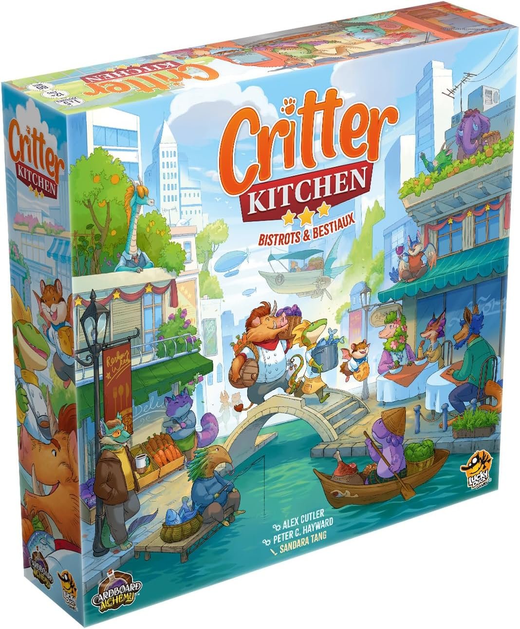 LUCKY DUCK GAMES Critter Kitchen - Juego de Mesa de Cocina estratégica para Adultos y niños a Partir de 12 años + Juego de Mesa - Gestión de recursos - 1 a 5 Jugadores - 60 min - en francés